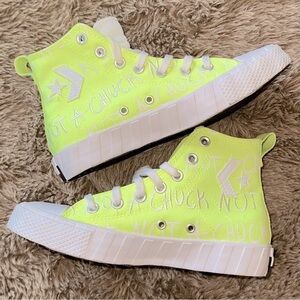 Kids Neon Converse 4.5